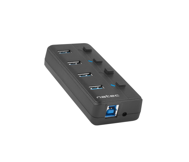 Natec HUB USB 3.0 MANTIS 2 4-PORTY Z WŁĄCZNIKIEM+ZASILACZ - 1470222 - zdjęcie 5